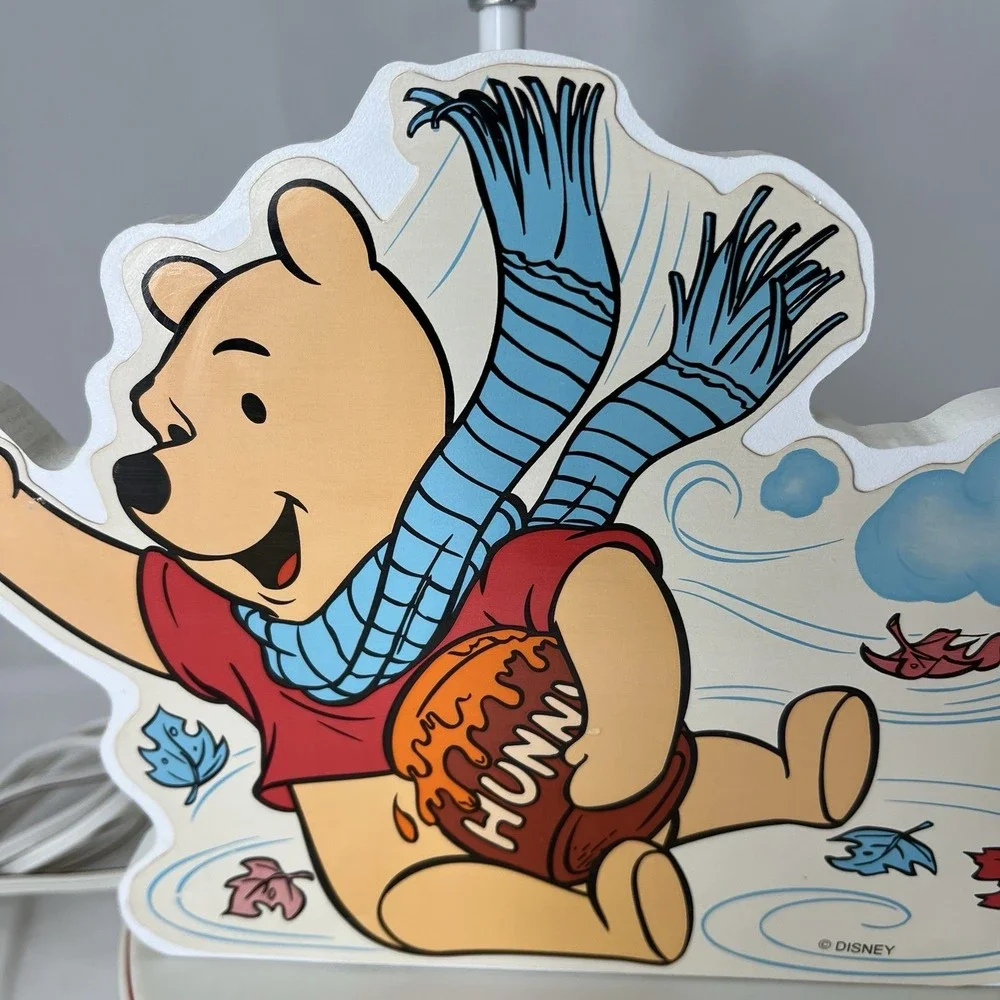 Disney Winnie The Pooh Classic Vintage Lamp Honey Pot Nursery No Shade Works